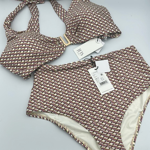JETS AUSTRALIA BIKINI TOP & BOTTOM Infinity Kelp Sz8-10 - Picture 1 of 11